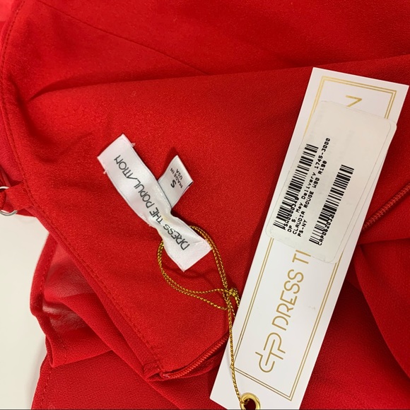 Dress The Population Claudia Rouge  A-Line dress - Picture 6 of 8